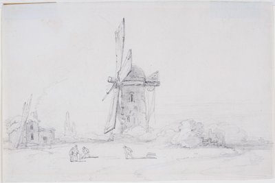 Landscape with Windmill by Luke Clennell